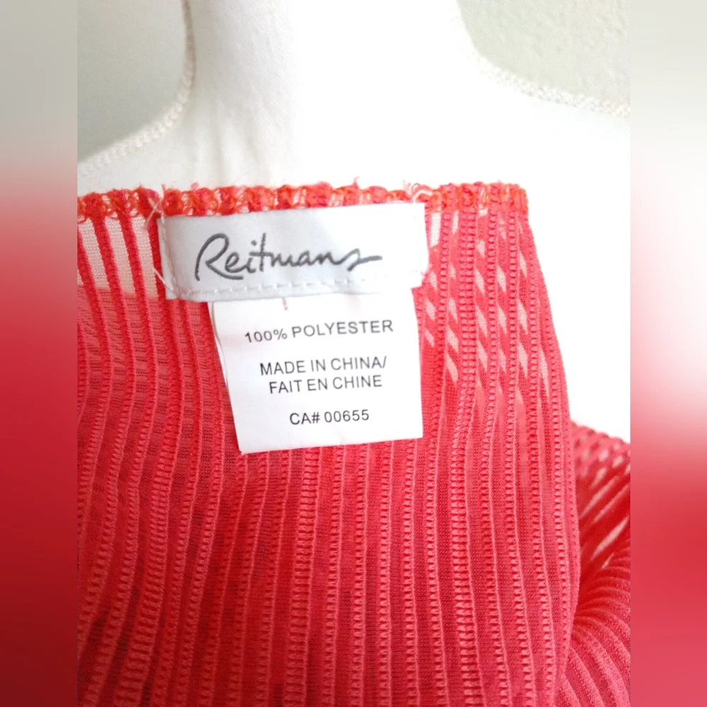 Reitman's Pretty Pink Infinity Scarf Ribbed Pleated Circle Loop Scarf